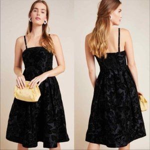 Anthropologie Jonquil Midi Black Sleeveless Dress